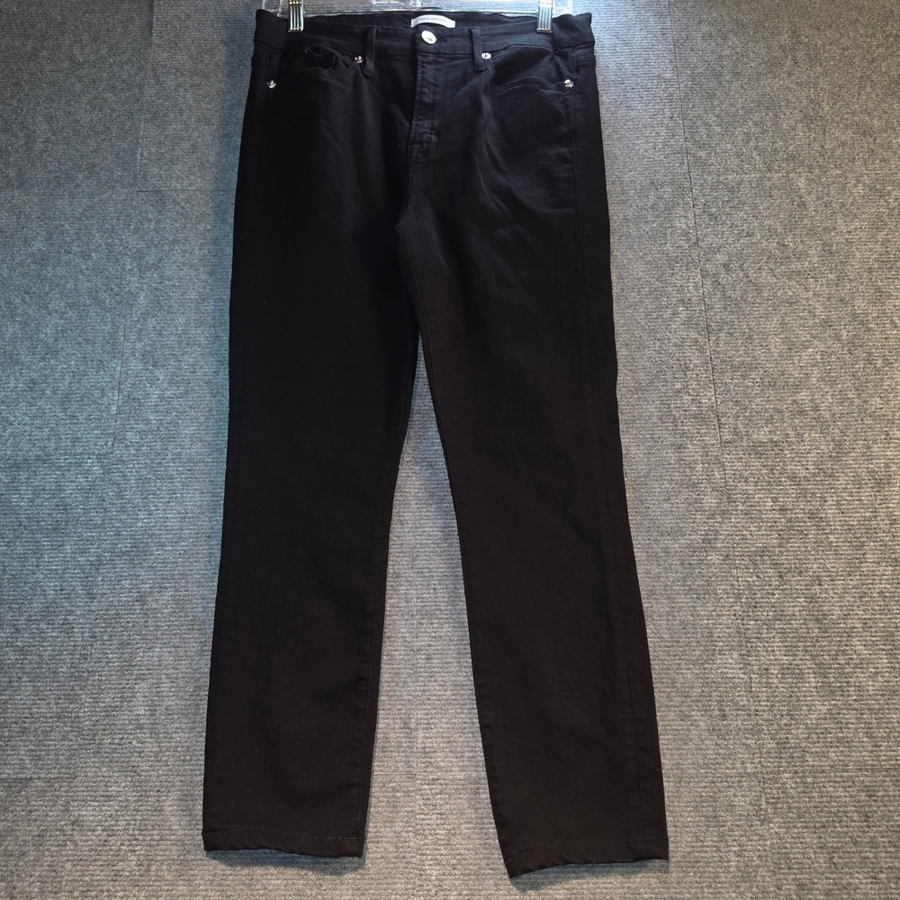 Good American Good Legs Jeans Women 12/31 Black High Rise Skinny Stretch